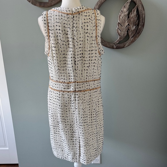 MICHAEL Michael Kors White and Navy Textured Mini Dress - Picture 2 of 6